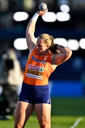 European Athletics Championships Birmingham 2026 - day 1 BIRMINGHAM, ENGLAND - AUGUST 10 : Schilder Jessica (NED) in action during shot put final on day 1 of the Birmingham 2026 European Athletics Championships on August 10, 2026 in Birmingham, England, 10 08 2026 Birmingham ENGLAND  Copyright: xTomasxSiskx