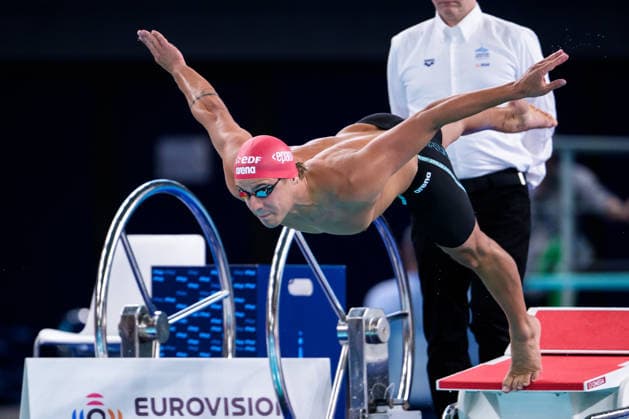260810 Noe Ponti of Switzerland competes in a men™s 50 meters butterfly swimming semifinal during day eleven of the 2026 European Aquatics Championships on August 10, 2026 in Saint-Denis. Photo: Joel Marklund BILDBYRAN kod JM JM0838 bbeng simning swimming svomming 2026 european aquatics championships em *** August 10, 2026: Noe Ponti of Switzerland competes in the men’s 50-meter butterfly swimming semifinal on the eleventh day of the 2026 European Aquatics Championships on August 10, 2026 in Saint Denis. Photo by Joel Marklund, BILDBYRAN, code JM JM0838 bbeng swimming 2026 European Aquatics Championships EM  Copyright: JOELxMARKLUND BB260810JM171