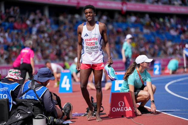 ATHLETICS - European Athletics Championships BIRMINGHAM,ENGLAND,10.AUG.26 - ATHLETICS - European Athletics Championships, 400m, Men. Image shows Yann Spillmann (FRA).  GEPAxpictures xRanjithxKumar