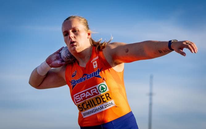 BIRMINGHAM - Jessica Schilder during the shot put final at the European Athletics Championships. It is the first time the European Championships are being held in Great Britain. IRIS VAN DEN BROEK ANP xVIxANPxSportx xxANPxIVx 565233326 originalFilename: 565233326.jpg