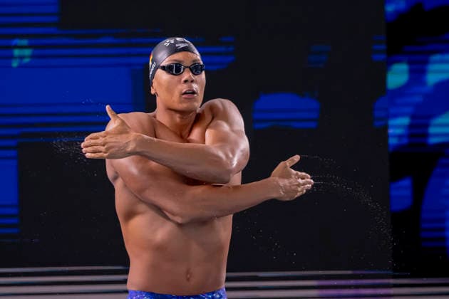 France, Paris, Centre Aquatique Olympique Metropole du Grand Paris, 10.08.2026, European Aquatics Championships Artistic Swimming, Day 11, Morning Session, Melvin Imoudu, Potsdamer SV, Germany, Photo by Eibner Pressefoto Tino Henschel European Aquatics Championships Artistic Swimming, Day 11, Morning Session Paris *** France, Paris, Centre Aquatique Olympique Metropole du Grand Paris, August 10, 2026, European Aquatics Championships – Artistic Swimming, Day 11, Morning Session, Melvin Imoudu, Potsdamer SV, Germany, Photo by Eibner Pressefoto Tino Henschel European Aquatics Championships – Artistic Swimming, Day 11, Morning Session, Paris Copyright: xEibnerxPressefotox