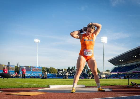 BIRMINGHAM - Jorinde van Klinken during the shot put final at the European Athletics Championships. It is the first time the European Championships are being held in Great Britain. IRIS VAN DEN BROEK ANP xVIxANPxSportx xxANPxIVx 565233591 originalFilename: 565233591.jpg