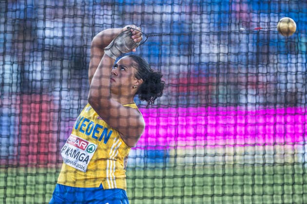 260810 Patricia Kamga of Sweden competes in women™s hammer throw during day 1 of the 2026 European Athletics Championships on August 10, 2026 in Birmingham. Photo: Mathias Bergeld BILDBYRAN kod MB MT1064 friidrott athletics friidrett friidrotts-em em friidretts-em 2026 european athletics championships 1 bbeng sverige dam damer women *** August 10, 2026: Patricia Kamga of Sweden competes in the women’s hammer throw during Day 1 of the 2026 European Athletics Championships on August 10, 2026 in Birmingham. Photo by Mathias Bergeld, BILDBYRAN, code MB MT1064. track and field athletics friidrett friidrotts em em friidretts em 2026 European Athletics Championships 1 bbeng Sweden women  Copyright: MATHIASxBERGELD BB260810MB070