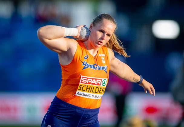 BIRMINGHAM - Jessica Schilder during the shot put final at the European Athletics Championships. It is the first time the European Championships are being held in Great Britain. IRIS VAN DEN BROEK ANP xVIxANPxSportx xxANPxIVx 565233700 originalFilename: 565233700.jpg