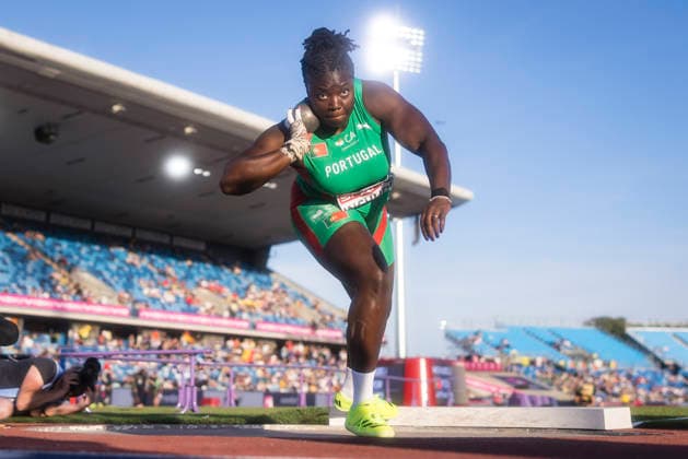 BIRMINGHAM, GREAT BRITAIN - AUGUST 10, 2026 : Jessica INCHUDE (POR Portugal) competing in the shop put final during the European Athletics Championships at Alexander Stadium on August 10, 2026 in Birmingham, Great Britain. Oregon Great Britain Copyright: xAxelxKohringx