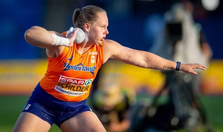 BIRMINGHAM - Jessica Schilder during the shot put final at the European Athletics Championships. It is the first time the European Championships are being held in Great Britain. IRIS VAN DEN BROEK ANP xVIxANPxSportx xxANPxIVx 565233748 originalFilename: 565233748.jpg