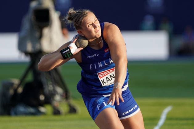 Birmingham , Leichtathletik, Athletics, Track and Field, EAA, Leichtathletik EM Birmingham 2026 European Championships birmingham 2026 , 10.08-17.08.2026, Alexander Stadium Birmingham, Grossbritannien , Kugelstossen Frauen, Finale Shot Put Women, Final, Emily Kangas Copyright Gladys Chai von der Laage *** Birmingham, Track and Field, Athletics, EAA, 2026 European Athletics Championships in Birmingham, August 10–17, 2026, Alexander Stadium, Birmingham, United Kingdom, Women’s Shot Put, Final, Emily Kangas, Copyright Gladys Chai von der Laage