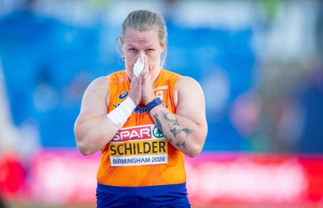 BIRMINGHAM - Jessica Schilder during the shot put final at the European Athletics Championships. It is the first time the European Championships are being held in Great Britain. IRIS VAN DEN BROEK ANP xVIxANPxSportx xxANPxIVx 565233875 originalFilename: 565233875.jpg