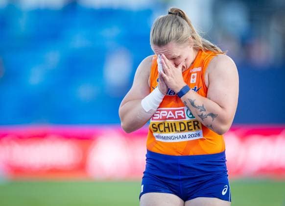 BIRMINGHAM - Jessica Schilder during the shot put final at the European Athletics Championships. It is the first time the European Championships are being held in Great Britain. IRIS VAN DEN BROEK ANP xVIxANPxSportx xxANPxIVx 565233971 originalFilename: 565233971.jpg