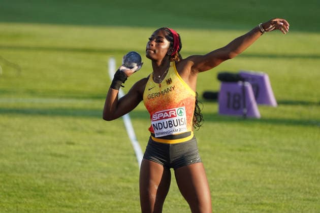 Birmingham , Leichtathletik, Athletics, Track and Field, EAA, Leichtathletik EM Birmingham 2026 European Championships birmingham 2026 , 10.08-17.08.2026, Alexander Stadium Birmingham, Grossbritannien , Kugelstossen Frauen, Shot Put Women, Final Finale, Nina Chioma Ndubuisi Deutschland, Germany GER Copyright Gladys Chai von der Laage *** Birmingham, Track and Field, Athletics, EAA, 2026 European Athletics Championships in Birmingham, 10 08 17–08 20 26, Alexander Stadium, Birmingham, United Kingdom, Women’s Shot Put, Final, Nina Chioma Ndubuisi, Germany (GER), Copyright Gladys Chai von der Laage