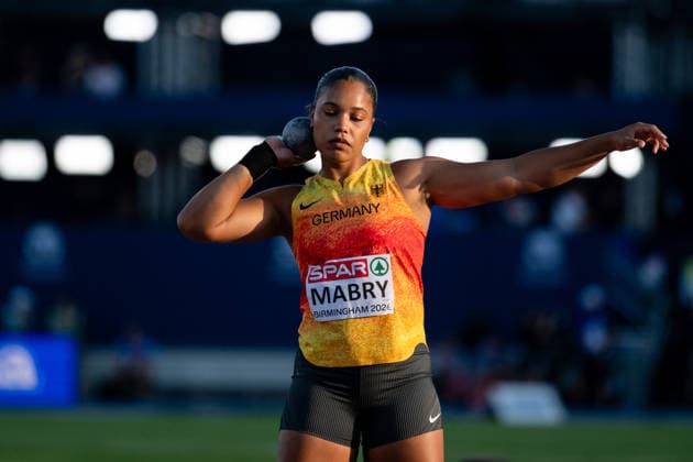 10.08.2026, GBR, Leichtathletik, Europameisterschaft 2026, Abendsession Tag 1, Birmingham Yemisi Mabry ( Deutschland ), Kugelstoßen Damen, Finale, Birmingham Alexander Stadium England Großbritannien *** August 10, 2026, GBR, Track and Field, 2026 European Championships, Evening Session, Day 1, Birmingham Yemisi Mabry (Germany), Women s Shot Put, Final, Birmingham Alexander Stadium, England, Great Britain Copyright: xNordphoto Memmlerx
