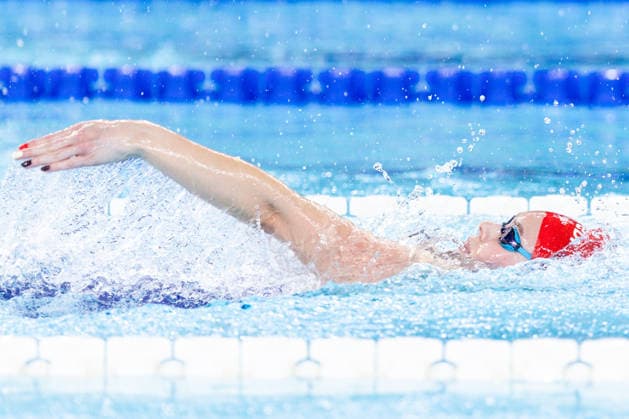 European Aquatics Championships Swimming Day 1 Katie Shanahan during European Aquatics Championships Swimming Day 1 in Paris, France, on August 10, 2026 Paris France  Copyright: xFotoxOlimpikx originalFilename:jastrzebowski-european260810_npqI8.jpg