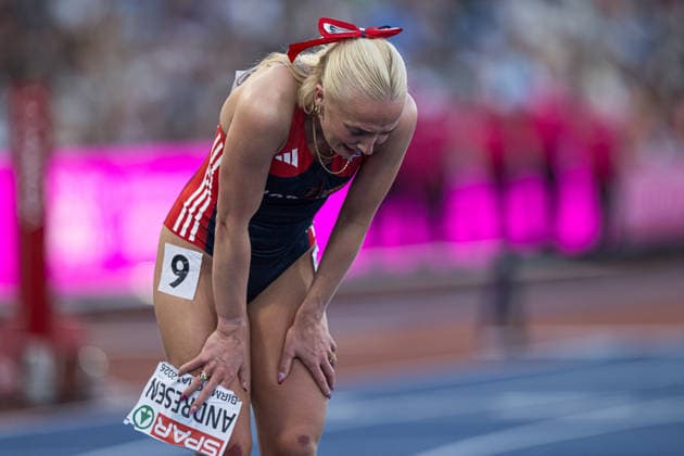 260810 Lovise Skarbovik Andresen of Norway looks dejected after competing in women™s 100 meter hurdles during day 1 of the 2026 European Athletics Championships on August 10, 2026 in Birmingham. Photo: Mathias Bergeld BILDBYRAN kod MB MT1064 friidrott athletics friidrett friidrotts-em em friidretts-em 2026 european athletics championships 1 bbeng dam damer women norge hurdles hekk häck depp *** August 10, 2026: Lovise Skarbovik Andresen of Norway looks dejected after competing in the women’s 100-meter hurdles during Day 1 of the 2026 European Athletics Championships on August 10, 2026 in Birmingham. Photo by Mathias Bergeld, BILDBYRAN, code MB MT1064. track and field athletics friidrett friidrotts em em friidretts em 2026 European Athletics Championships 1 bbeng women Norway hurdles dejected  Copyright: MATHIASxBERGELD BB260810MB090