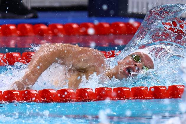 Championnat d Europe de natation PHOTOPQR LE COURRIER PICARD Haslin ; Saint Denis ; 10 08 2026 ; 10 08 26 Championnat d Europe de natation Centre Aquatique Olympique Finale du relais 4x200m nage libre Hommes - Léon Marchand - 2èmes medaille d argent Photo Fred Haslin LEN European Aquatics Championships at the Olympic Aquatic Centre in Saint-Denis, northern suburbs of Paris, on August 10, 2026 Saint Denis 93 France  Copyright: xPHOTOPQR LExCOURRIERxPICARD MAXPxHaslinx 20260810LCP8549 20260810LCP8549