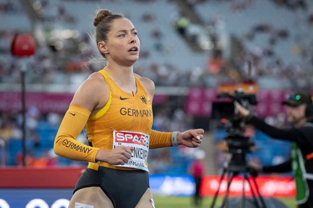 BIRMINGHAM, GREAT BRITAIN - AUGUST 10, 2026 : Gina LÜCKENKEMPER (GER Germany) competing in the 100m semi final during the European Athletics Championships at Alexander Stadium on August 10, 2026 in Birmingham, Great Britain. Nordrhein-Westfalen Great Britain Copyright: xLeahxKohringx