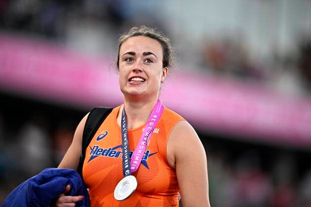 European Athletics Championships Birmingham 2026 - day 1 BIRMINGHAM, ENGLAND - AUGUST 10 : Van Klinken Jorinde (NED) 2nd after the shot put final on day 1 of the Birmingham 2026 European Athletics Championships on August 10, 2026 in Birmingham, England, 10 08 2026 Birmingham ENGLAND  Copyright: xTomasxSiskx