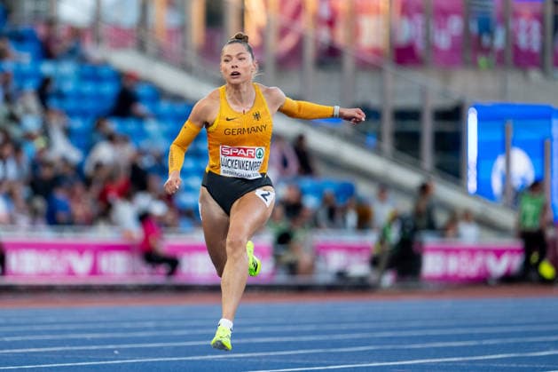 10.08.2026, GBR, Leichtathletik, Europameisterschaft 2026, Abendsession Tag 1, Birmingham Gina Lückenkemper ( Deutschland ), 100 Meter Sprint Damen, Halbfinale, Birmingham Alexander Stadium England Großbritannien *** August 10, 2026, GBR, Track and Field, 2026 European Championships, Evening Session, Day 1, Birmingham Gina Lückenkemper, Germany, Women s 100-meter dash, Semifinals, Alexander Stadium, Birmingham, England, United Kingdom Copyright: xNordphoto Memmlerx