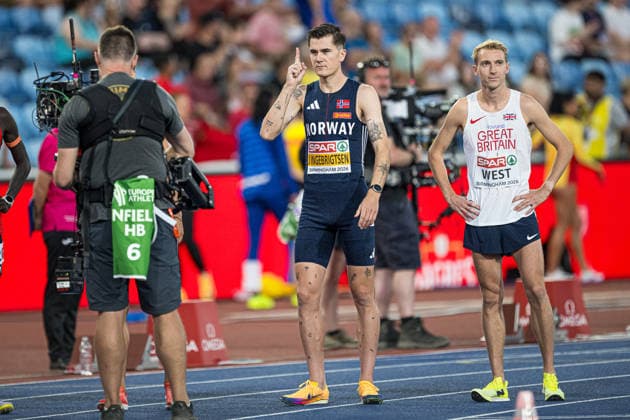 260810 Jakob Ingebritsen of Norway competes in men s 5000 meter during day 1 of the 2026 European Athletics Championships on August 10, 2026 in Birmingham. Photo: Maxim Thore BILDBYRAN kod MT MT1064 friidrott athletics friidrett friidrotts-em em friidretts-em 2026 european athletics championships 1 bbeng norge *** August 10, 2026: Jakob Ingebritsen of Norway competes in the men’s 5,000-meter race during Day 1 of the 2026 European Athletics Championships on August 10, 2026 in Birmingham. Photo by Maxim Thore. BILDBYRAN code MT MT1064 track and field athletics friidrett friidrotts em em friidretts em 2026 European Athletics Championships 1 BBeng Norway  Copyright: MAXIMxTHORE BB260810MT132