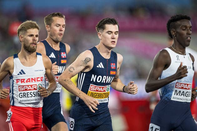 260810 Jakob Ingebritsen of Norway competes in men s 5000 meter during day 1 of the 2026 European Athletics Championships on August 10, 2026 in Birmingham. Photo: Maxim Thore BILDBYRAN kod MT MT1064 friidrott athletics friidrett friidrotts-em em friidretts-em 2026 european athletics championships 1 bbeng norge *** August 10, 2026: Jakob Ingebritsen of Norway competes in the men’s 5,000-meter race during Day 1 of the 2026 European Athletics Championships on August 10, 2026 in Birmingham. Photo by Maxim Thore. BILDBYRAN code MT MT1064 track and field athletics friidrett friidrotts em em friidretts em 2026 European Athletics Championships 1 bbeng Norway  Copyright: MAXIMxTHORE BB260810MT137