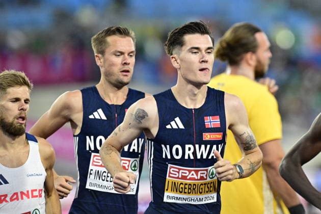 BIRMINGHAM, UNITED KINGDOM 20260810 Jakob Ingebrigtsen during the men s 5000m final at the European Athletics Championships at Alexander Stadium in Birmingham. *** The image is included in the SPORTS PACKAGE. For others PAID IMAGE. *** BIRMINGHAM UK x10030x *** BIRMINGHAM, UNITED KINGDOM 20260810 Jakob Ingebrigtsen during the men s 5000m final at the European Athletics Championships at Alexander Stadium in Birmingham *** The image is included in the SPORTS PACKAGE. For other uses, PAID IMAGE *** BIRMINGHAM, UK x10030x  Copyright: xJonasxEkströmer TTx EUROPEAN ATHLETICS CHAMPIONSHIPS 2026