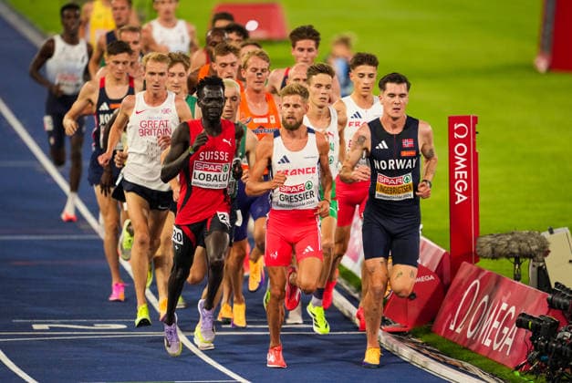 EM i friidrett utendors 2026 - Dag 1 Birmingham, England 20260810. Jakob Asserson Ingebrigtsen i ovelsen 5000 meter menn finale under EM i friidrett 2026 pa Alexander Stadium i Birmingham mandag. Foto: Beate Oma Dahle NTB Birmingham England EDITORIAL USE ONLY. RESTRICTED USE FOR BETTING COMPANIES Ref:_SPOpePC9s1__-A.jpg *** 2026 European Outdoor Athletics Championships, Day 1, Birmingham, England 20260810 Jakob Asserson Ingebrigtsen in the men’s 5,000-meter final at the 2026 European Athletics Championships at Alexander Stadium in Birmingham on Monday. Photo: Beate Oma Dahle, NTB, Birmingham, England. EDITORIAL USE ONLY. RESTRICTED USE FOR BETTING COMPANIES  Copyright: xBeatexOmaxDahlex xNTBx