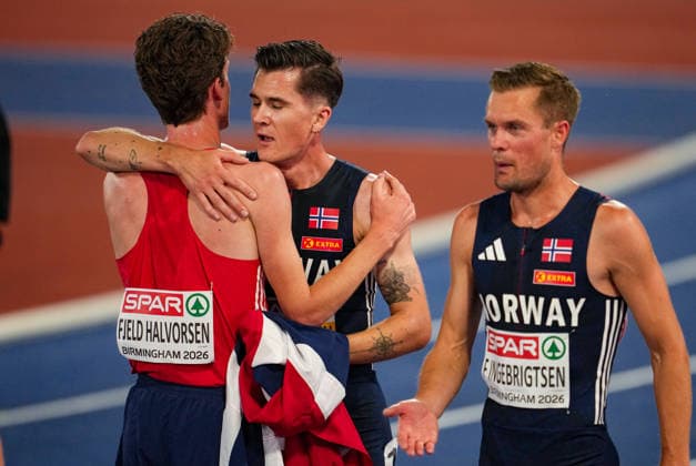 EM i friidrett utendors 2026 - Dag 1 Birmingham, England 20260810. Filip Mangen Ingebrigtsen i ovelsen 5000 meter menn finale under EM i friidrett 2026 pa Alexander Stadium i Birmingham mandag. Foto: Beate Oma Dahle NTB Birmingham England EDITORIAL USE ONLY. RESTRICTED USE FOR BETTING COMPANIES Ref:_SPOHqbqixjgrEk.jpg *** 2026 European Outdoor Athletics Championships, Day 1, Birmingham, England 20260810 Filip Mangen Ingebrigtsen in the men’s 5,000-meter final at the 2026 European Athletics Championships at Alexander Stadium in Birmingham on Monday. Photo: Beate Oma Dahle, NTB, Birmingham, England. EDITORIAL USE ONLY. RESTRICTED USE FOR BETTING COMPANIES  Copyright: xBeatexOmaxDahlex xNTBx