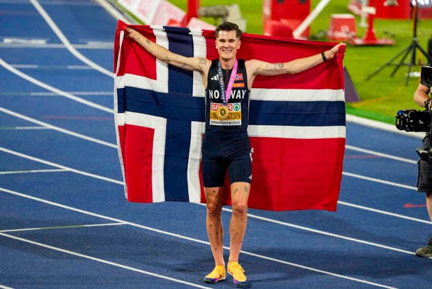 EM i friidrett utendors 2026 - Dag 1 Birmingham, England 20260810. Filip Mangen Ingebrigtsen i ovelsen 5000 meter menn finale under EM i friidrett 2026 pa Alexander Stadium i Birmingham mandag. Foto: Beate Oma Dahle NTB Birmingham England EDITORIAL USE ONLY. RESTRICTED USE FOR BETTING COMPANIES Ref:_SPODyv42nJNDq8.jpg *** 2026 European Outdoor Athletics Championships, Day 1, Birmingham, England 20260810 Filip Mangen Ingebrigtsen in the men’s 5,000-meter final at the 2026 European Athletics Championships at Alexander Stadium in Birmingham on Monday. Photo: Beate Oma Dahle, NTB, Birmingham, England. EDITORIAL USE ONLY. RESTRICTED USE FOR BETTING COMPANIES  Copyright: xBeatexOmaxDahlex xNTBx