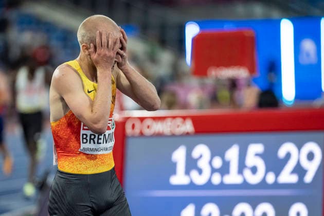 BIRMINGHAM, GREAT BRITAIN - AUGUST 10, 2026 : Silver over 5000m for Florian BREMM (GER Germany) during the European Athletics Championships at Alexander Stadium on August 10, 2026 in Birmingham, Great Britain. Nordrhein-Westfalen Great Britain Copyright: xLeahxKohringx
