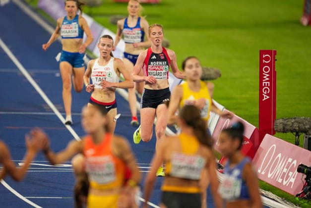 EM i friidrett utendors 2026 - Dag 1 Birmingham, England 20260810. Andrea Nygard Vie i ovelsen 3000 meter hinder kvinner forsok under EM i friidrett 2026 pa Alexander Stadium i Birmingham mandag. Foto: Beate Oma Dahle NTB Birmingham England EDITORIAL USE ONLY. RESTRICTED USE FOR BETTING COMPANIES Ref:_SPO_VRDGatzEe8.jpg *** 2026 European Outdoor Athletics Championships, Day 1, Birmingham, England, August 10, 2026. Andrea Nygard Vie competes in the women’s 3,000-meter steeplechase at the 2026 European Athletics Championships at Alexander Stadium in Birmingham on Monday. Photo: Beate Oma Dahle, NTB, Birmingham, England. EDITORIAL USE ONLY. RESTRICTED USE FOR BETTING. COMPANIES  Copyright: xBeatexOmaxDahlex xNTBx
