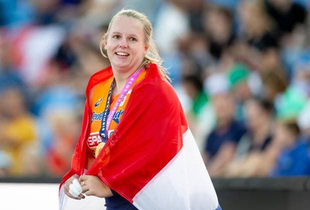 BIRMINGHAM - Jessica Schilder wins gold in the shot put final at the European Athletics Championships. It is the first time the European Championships are being held in Great Britain. IRIS VAN DEN BROEK ANP xVIxANPxSportx xxANPxIVx 565237645 originalFilename: 565237645.jpg