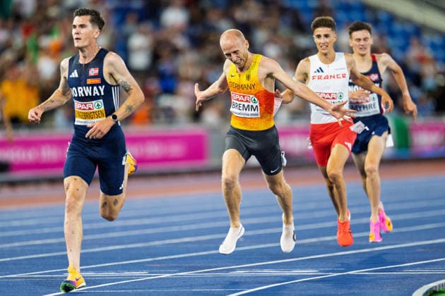BIRMINGHAM, UNITED KINGDOM - AUGUST 10: Florian Bremm of Germany competes in the Men s 5000m during the European Athletics Championships at Alexander Stadium on August 10, 2026 in Birmingham, United Kingdom. England United Kingdom Copyright: xBEAUTIFULxSPORTS TobiasxLacknerx
