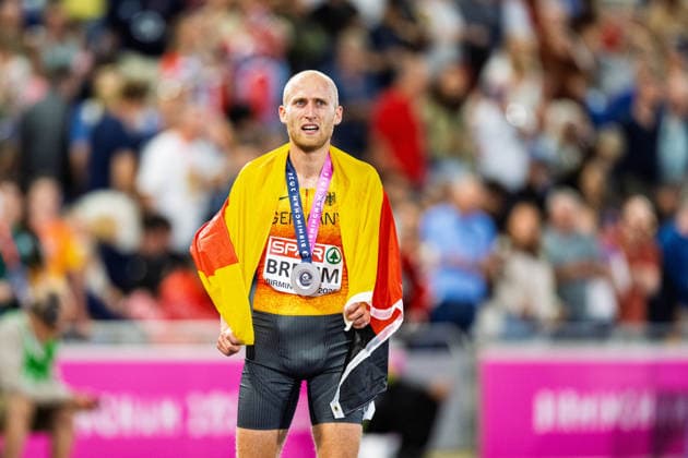 BIRMINGHAM, UNITED KINGDOM - AUGUST 10: Florian Bremm of Germany Men s 5000m during the European Athletics Championships at Alexander Stadium on August 10, 2026 in Birmingham, United Kingdom. England United Kingdom Copyright: xBEAUTIFULxSPORTS TobiasxLacknerx