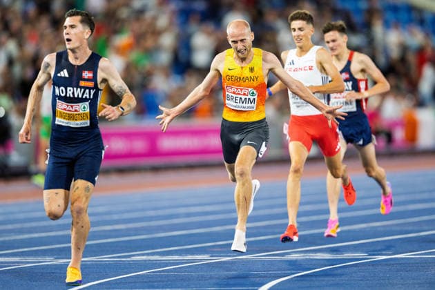 BIRMINGHAM, UNITED KINGDOM - AUGUST 10: Florian Bremm of Germany competes in the Men s 5000m during the European Athletics Championships at Alexander Stadium on August 10, 2026 in Birmingham, United Kingdom. England United Kingdom Copyright: xBEAUTIFULxSPORTS TobiasxLacknerx