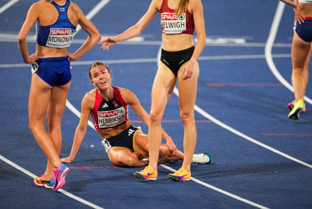 EM i friidrett utendors 2026 - Dag 1 Birmingham, England 20260810. Vilde Vage Henriksen in the women s 3000 meters steeplechase trial during the European Athletics Championships 2026 at Alexander Stadium in Birmingham on Monday. Photo: Beate Oma Dahle NTB Birmingham England EDITORIAL USE ONLY. RESTRICTED USE FOR BETTING COMPANIES Ref:_SPOpMeEfqjt38Y.jpg *** 2026 European Outdoor Athletics Championships, Day 1, Birmingham, England, August 10, 2026—Vilde Vage Henriksen in the women’s 3,000-meter steeplechase trial during the 2026 European Athletics Championships at Alexander Stadium in Birmingham on Monday. Photo: Beate Oma Dahle, NTB, Birmingham, England. EDITORIAL USE ONLY. RESTRICTED USE FOR BETTING COMPANIES  Copyright: xBeatexOmaxDahlex xNTBx