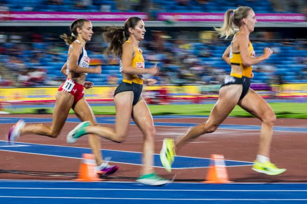 BIRMINGHAM, GREAT BRITAIN - AUGUST 10, 2026 : Gesa Felicitas KRAUSE (GER Germany), Lea MEYER (GER Germany) competing in the 3000m hurdles during the European Athletics Championships at Alexander Stadium on August 10, 2026 in Birmingham, Great Britain. Oregon Great Britain Copyright: xAxelxKohringx