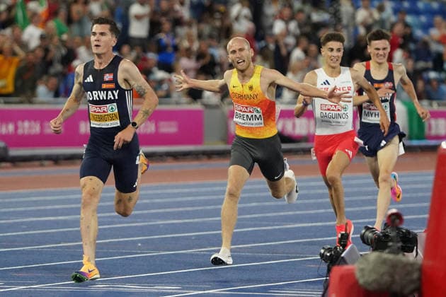 Birmingham , Leichtathletik, Athletics, Track and Field, EAA, Leichtathletik EM Birmingham 2026 European Championships birmingham 2026 , 10.08-17.08.2026, Alexander Stadium Birmingham, Grossbritannien , 5000m Männer Final Finale,Jakob Ingebrigtsen Florian Bremm Deutschland, Germany GER Copyright Gladys Chai von der Laage *** Birmingham, Track and Field, Athletics, EAA, 2026 European Athletics Championships in Birmingham, August 10–17, 2026, Alexander Stadium, Birmingham, United Kingdom, Men’s 5000m Final, Jakob Ingebrigtsen, Florian Bremm, Germany (GER), Copyright Gladys Chai von der Laage