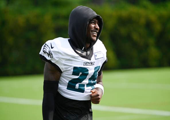 August 10, 2026, Philadelphia, Pennsylvania, United States: EagleÃ¢â‚¬â ¢s S ANDREW MUKUBA (24) prepares for practice at training camp held at the Jefferson Health Training Complex in Philadelphia Pa NFL, American Football Herren, USA 2026: Philadelphia Eagles Training Camp  - ZUMArf1_ 20260810_zaf_rf1_008 Copyright: xRickyxFitchettx