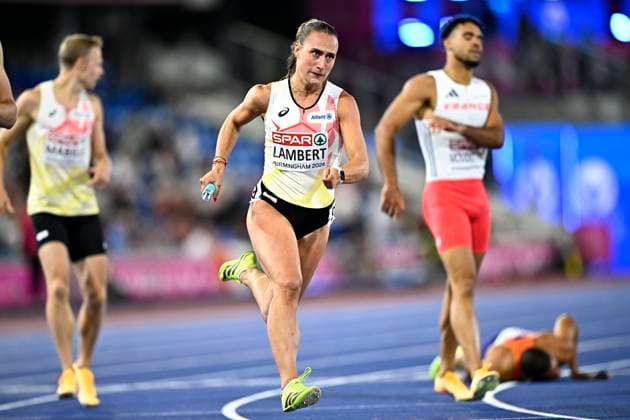 European Athletics Championships Birmingham 2026 - day 1 BIRMINGHAM, ENGLAND - AUGUST 10 : Lambert Kylie (BEL) in action during the 4x400m mixed on day 1 of the Birmingham 2026 European Athletics Championships on August 10, 2026 in Birmingham, England, 10 08 2026 Birmingham ENGLAND  Copyright: xTomasxSiskx