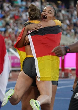 Birmingham , Leichtathletik, Athletics, Track and Field, EAA, Leichtathletik EM Birmingham 2026 European Championships birmingham 2026 , 10.08-17.08.2026, Alexander Stadium Birmingham, Grossbritannien , Kugelstossen Frauen, Shot Put Women, Final Finale, Gina Lukenkemper Yemisi Mabry, Deutschland, Germany GER Copyright Gladys Chai von der Laage *** Birmingham, Track and Field, Athletics, EAA, 2026 European Athletics Championships in Birmingham, August 10–17, 2026, Alexander Stadium, Birmingham, United Kingdom, Women’s Shot Put, Final, Gina Lukenkemper, Yemisi Mabry, Germany (GER), Copyright Gladys Chai von der Laage