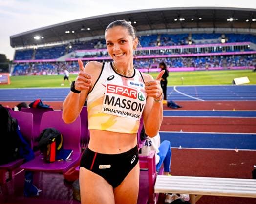 European Athletics Championships Birmingham 2026 - day 1 BIRMINGHAM, ENGLAND - AUGUST 10 : Masson Ilona (BEL) in action during the triple jump qualifiers on day 1 of the Birmingham 2026 European Athletics Championships on August 10, 2026 in Birmingham, England, 10 08 2026  Copyright: xTomasxSiskx