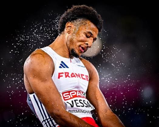 European Athletics Championships Birmingham 2026 - day 1 BIRMINGHAM, ENGLAND - AUGUST 10 : Vessat Samuel (FRA) in action during the 4x400m mixed final on day 1 of the Birmingham 2026 European Athletics Championships on August 10, 2026 in Birmingham, England, 10 08 2026  Copyright: xTomasxSiskx