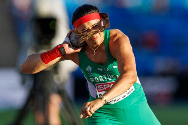 BIRMINGHAM, GREAT BRITAIN - AUGUST 10, 2026 : Eliana BANDEIRA (POR Portugal) competing in the shot put final during the European Athletics Championships at Alexander Stadium on August 10, 2026 in Birmingham, Great Britain. Oregon Great Britain Copyright: xAxelxKohringx