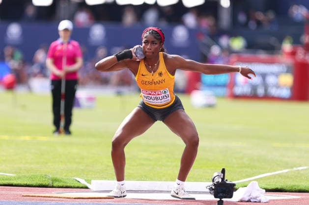 August 10, 2026, Birmingham, Birmingham, United Kingdom: NINA CHIOMA NDUBUISI of Germany competes in the Women s Shot Put during the Birmingham 2026 European Athletics Championships at Alexander Stadium on August 10, 2026 in Birmingham, GBR. Birmingham 2026 European Athletics Championships  - ZUMAk160 20260810_zip_k160_001 Copyright: xStefanosxKyriazisx