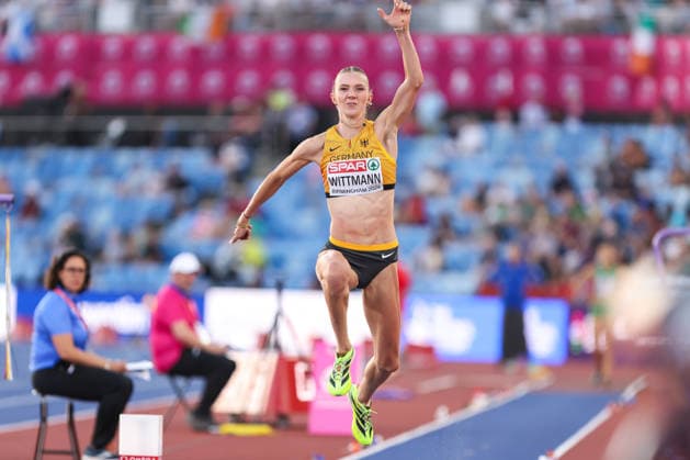 August 10, 2026, Birmingham, Birmingham, United Kingdom: KIRA WITTMAN of Germany competes in the Women s Triple Jump during the Birmingham 2026 European Athletics Championships at Alexander Stadium on August 10, 2026 in Birmingham, GBR. Birmingham 2026 European Athletics Championships  - ZUMAk160 20260810_zip_k160_015 Copyright: xStefanosxKyriazisx