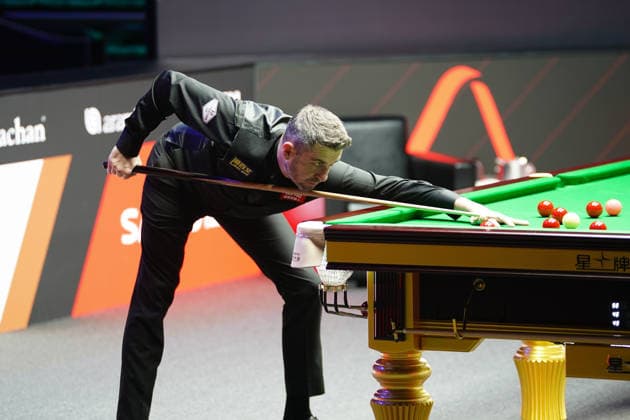 TAIYUAN, CHINA - AUGUST 10: Mark Selby of England plays a shot in the first round match against Pang Junxu of China on day 3 of the 2026 World Snooker Tour China Open at Taiyuan Binhe Sports Center on August 10, 2026 in Taiyuan, Shanxi Province of China.  Copyright: xTaixChengzhex 111659197071