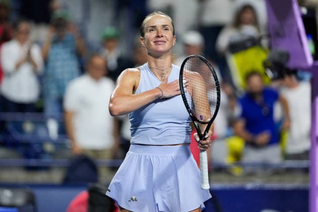 National Bank Open 2026 - Day 10 TORONTO, CANADA - AUGUST 10 : Elina Svitolina of Ukraine celebrates after defeating Ekaterina Alexandrova in quarter-finals round match during day 10 of WTA, Tennis Damen 1000 National Bank Open in Toronto, Ontario, Canada on August 10, 2026. Mert Alper Dervis Anadolu Ontario Canada. Editorial use only. Please get in touch for any other usage.  Copyright: x2026xAnadoluxMertxAlperxDervisx