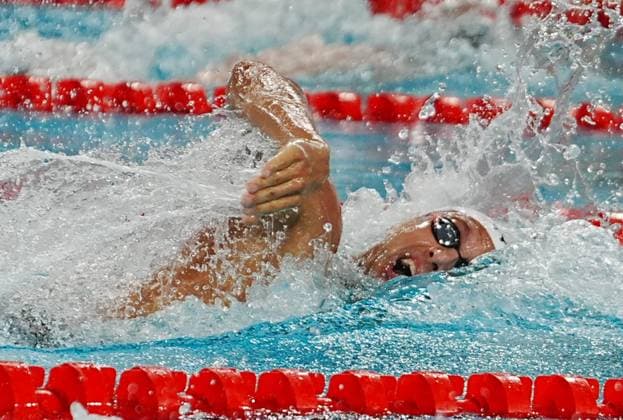 10 Aout European Aquatics Championships Paris 2026 Laurent Lairys MAXPPP - GUEST of France During the heats 4X200M Freestyle at the European Swimming Championships at the Greater Paris Metropolis Olympic Aquatics Centre in Paris (France) on August 10, 2026.Credit Laurent Lairys paris FRANCE  Copyright: xMAXPPPxLaurentxLairysx LLR202608118990 LLR202608118990