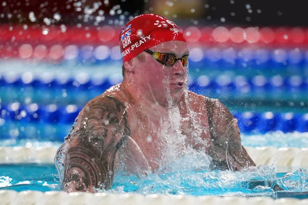 Adam Peaty from GB at the Swimming European Aquatics Championships Paris 2026, Paris, August 10, 2026 .  Copyright: xGianxMattiaxD Alberto LaPressex