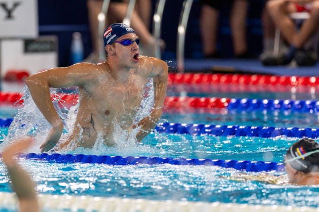 SWIMMING - EAC 2026 PARIS,FRANCE,11.AUG.26 - SWIMMING - European Aquatics Championships Paris 2026, warm up. Image shows Christian Giefing (AUT).  GEPAxpictures xPhilippxBrem