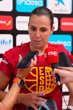 August 10, 2026, Madrid, Madrid, Spain: Andrea Vilaro attends during the Spain WomenÃ¢â‚¬â ¢s National Basketball Team training camp at the Triangulo de Oro Sports Centre on March 10, 2026, in Madrid, Spain Madrid Spain - ZUMAa181 20260810_zaa_a181_029 Copyright: xOscarxJ.xBarrosox